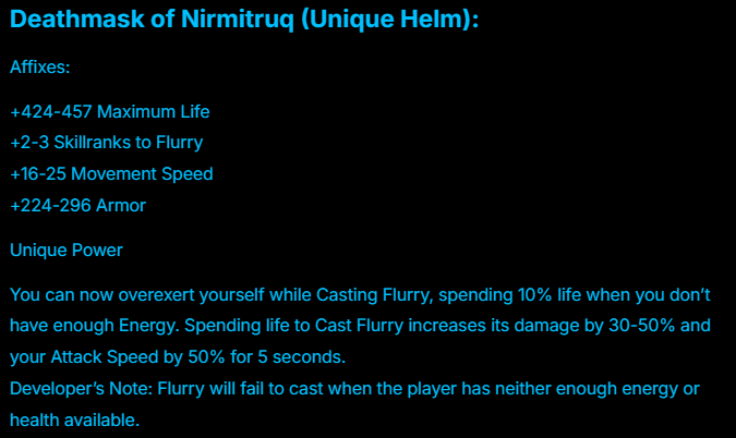 Deathmask of Nirmitruq